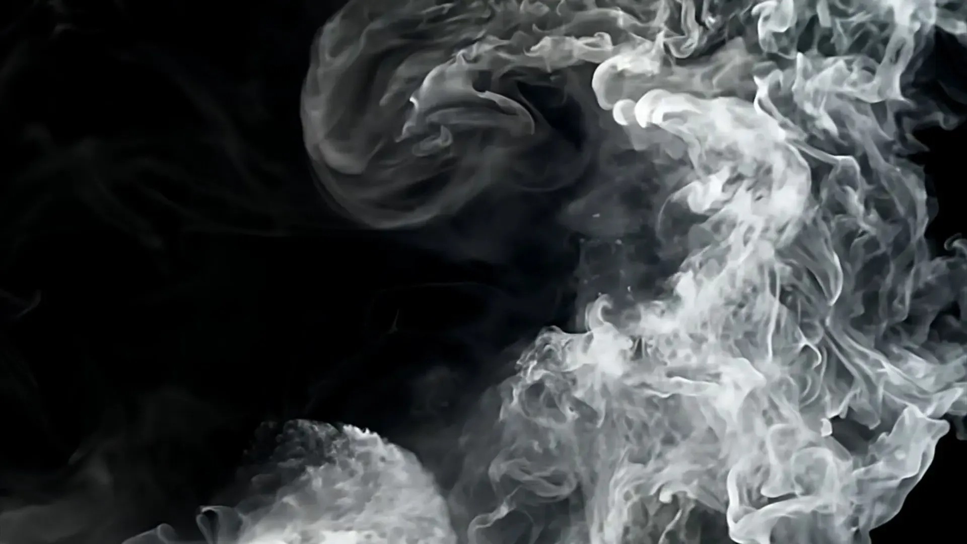 Artistic Black and White Smoke Overlay for Cinematic Effects